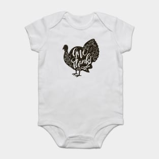 Give Thanks Turkey Baby Bodysuit